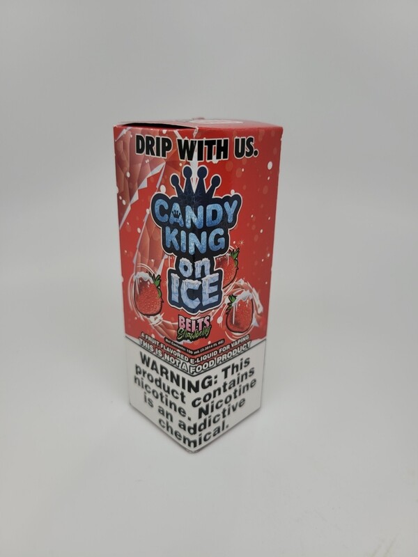 Candy King 100ml Strawberry Belts on ice