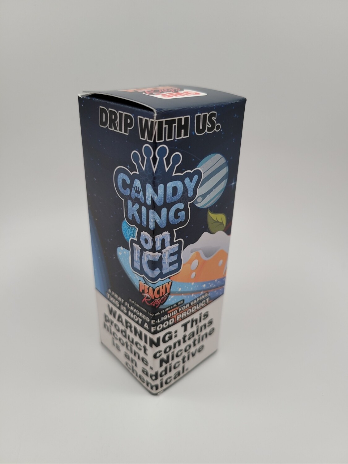 Candy King 100ml Peachy Rings on ice