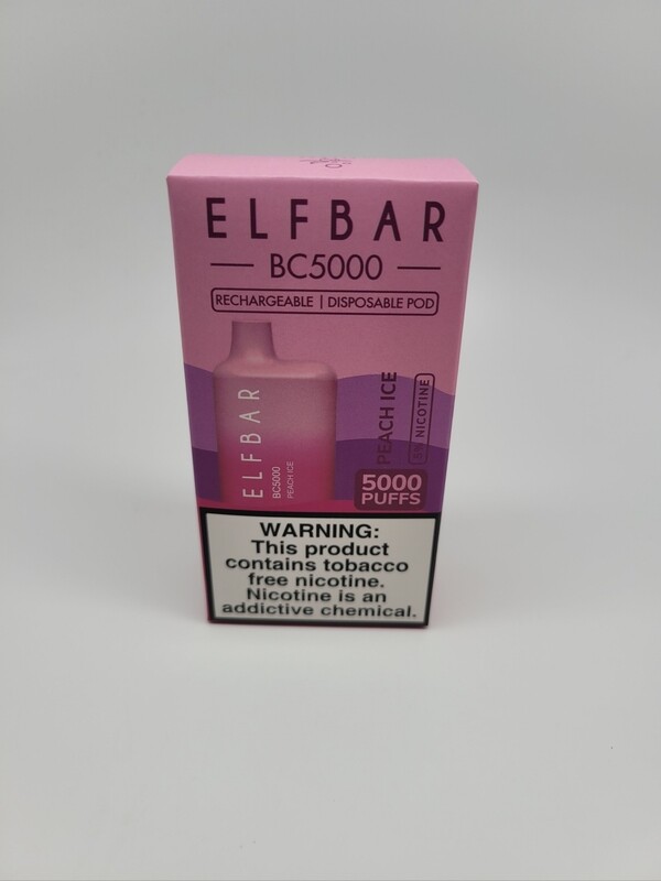 ElfBar BC5000 Disposable Peach ice (no exchanges or returns on sale products) ElfBar BC5000 Disposable Peach ice (no exchanges or returns on sale products)