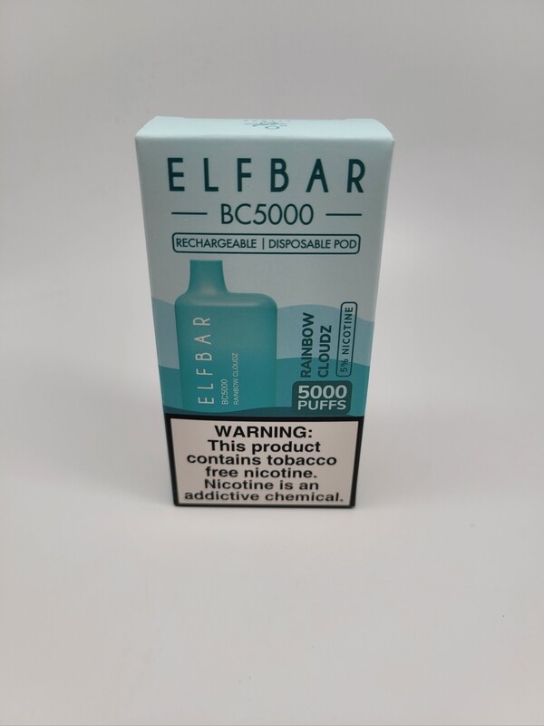 ElfBar BC5000 Disposable Rainbow Cloudz (no exchanges or returns on sale products) ElfBar BC5000 Disposable Rainbow Cloudz (no exchanges or returns on sale products)