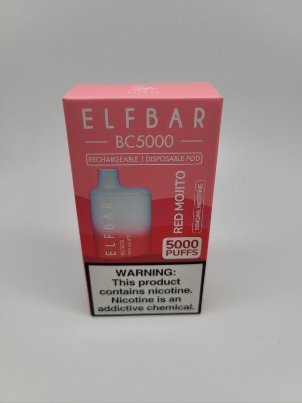 ElfBar BC5000 Disposable Red Mojito (no exchanges or returns on sale products) ElfBar BC5000 Disposable Red Mojito (no exchanges or returns on sale products)
