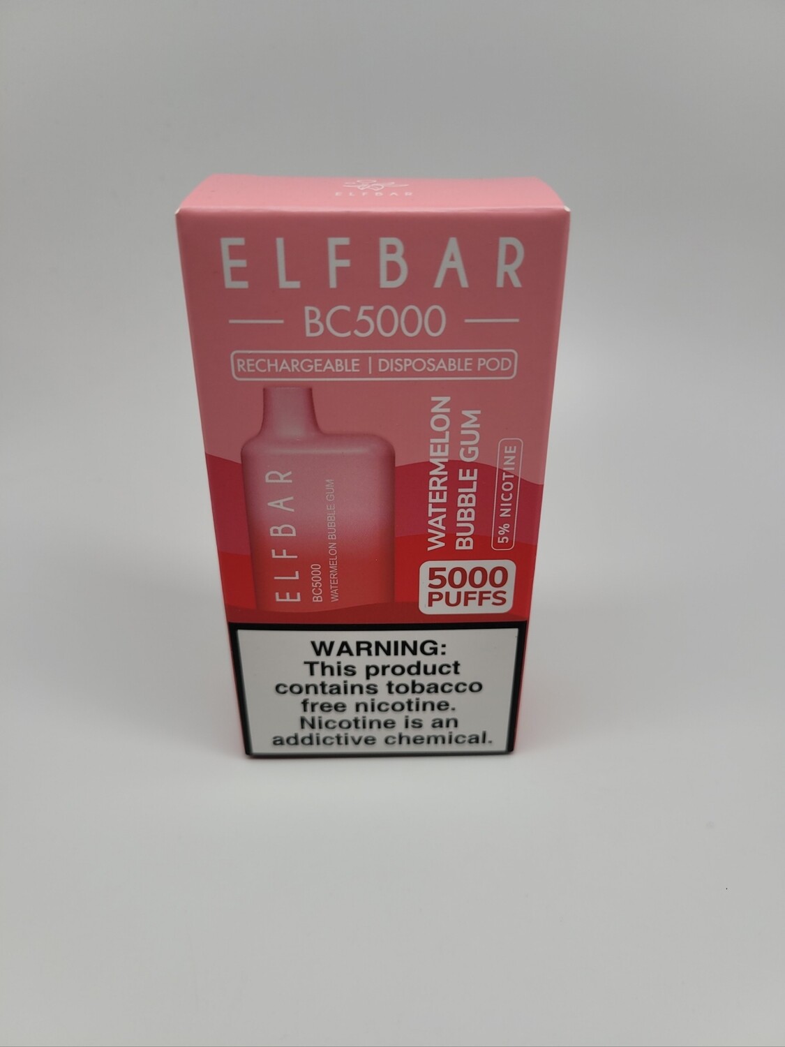 ElfBar BC5000 Disposable Watermelon Bubblegum
