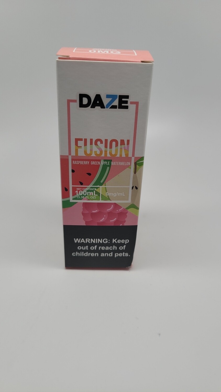 Daze Fusion 100ml Raspberry Green Apple Watermelon
