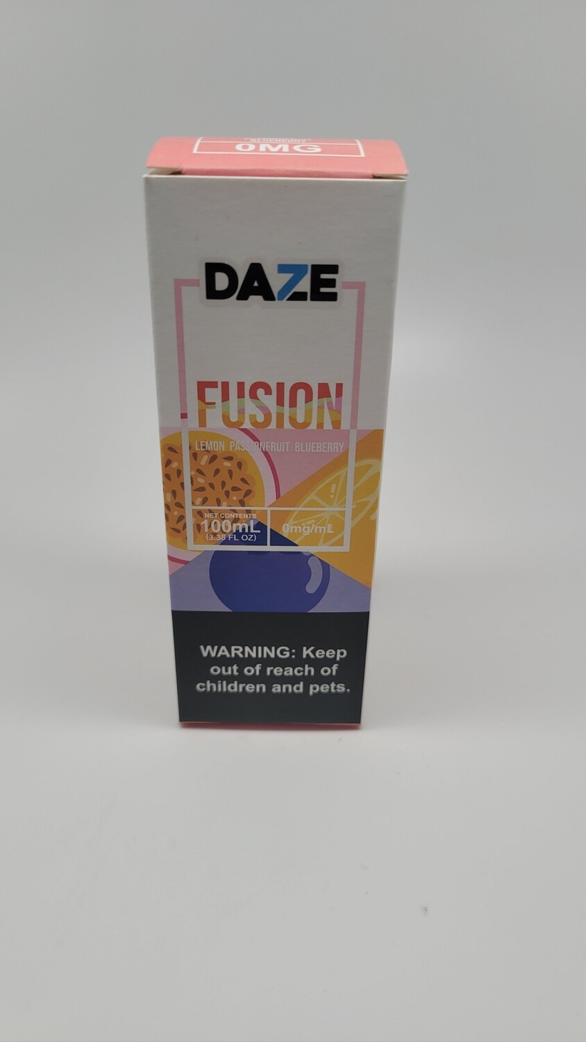 Daze Fusion 100ml Lemon Passion fruit Blueberry