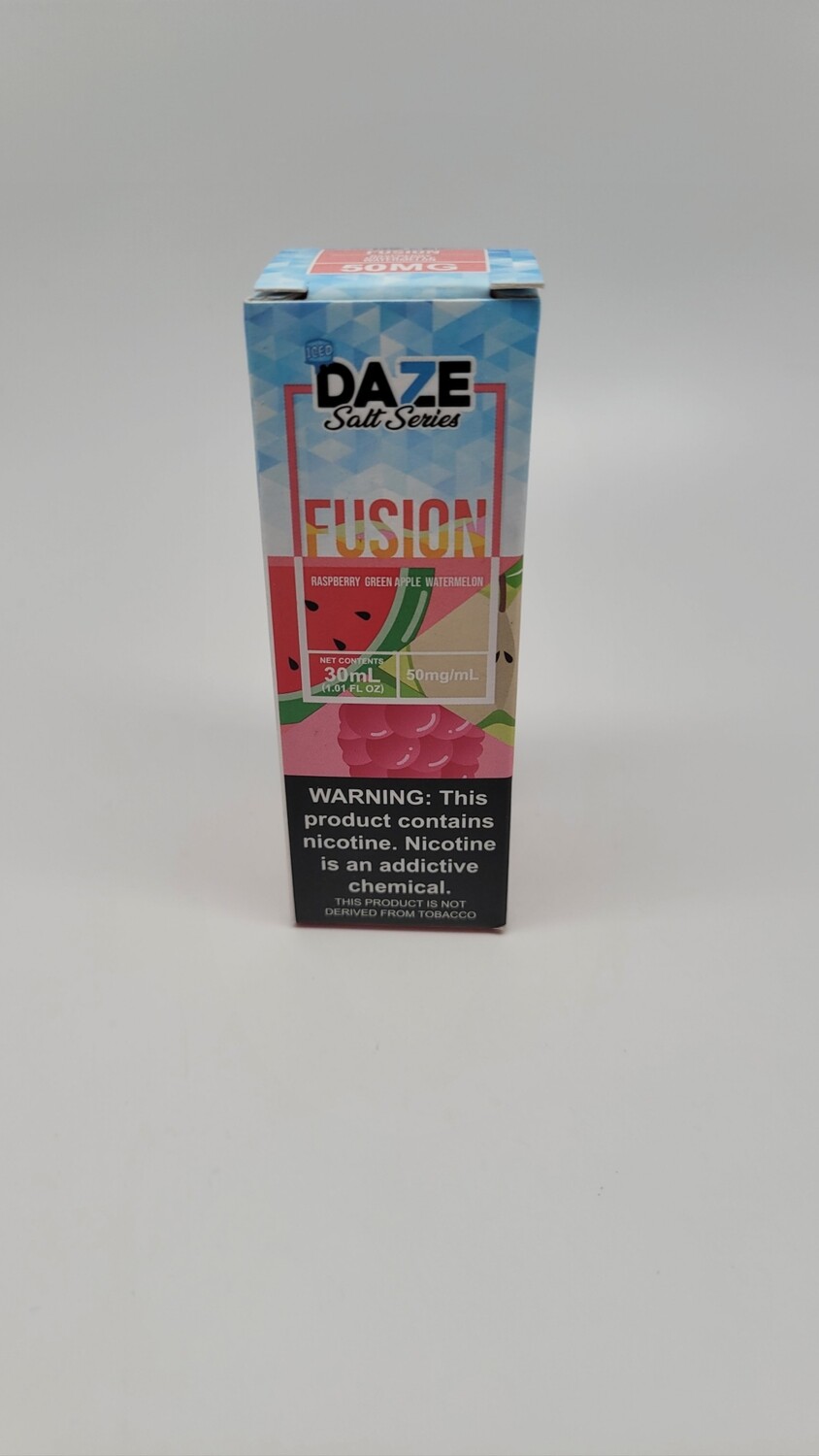 Daze salts Fusion iced Raspberry Green Apple Watermelon