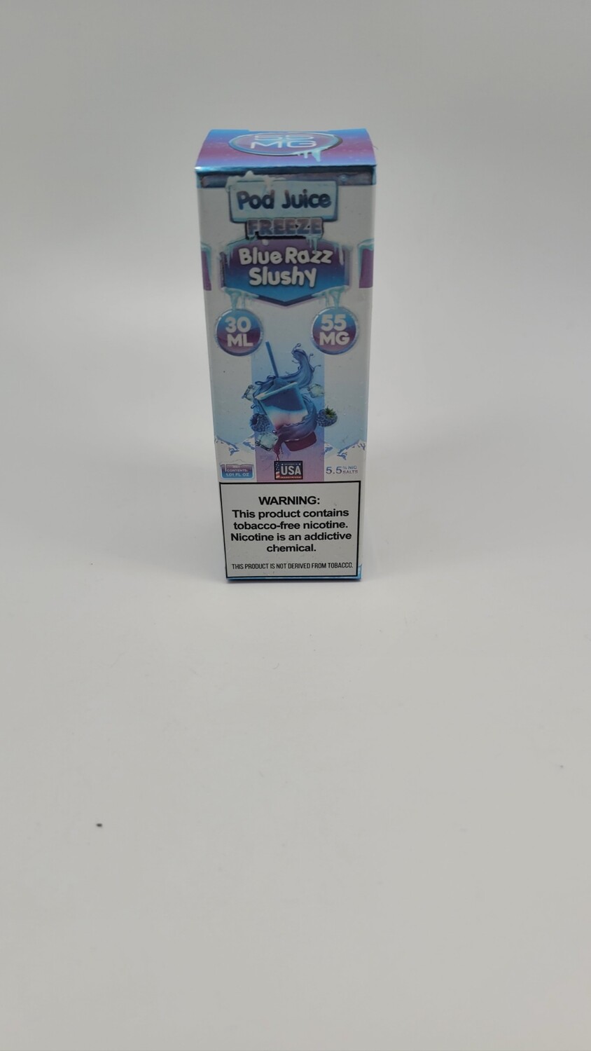 Pod Juice Salt 30ml Blue Razz Slushy Freeze