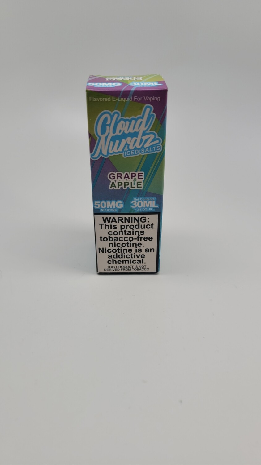 Cloud Nurdz salts iced Grape Apple