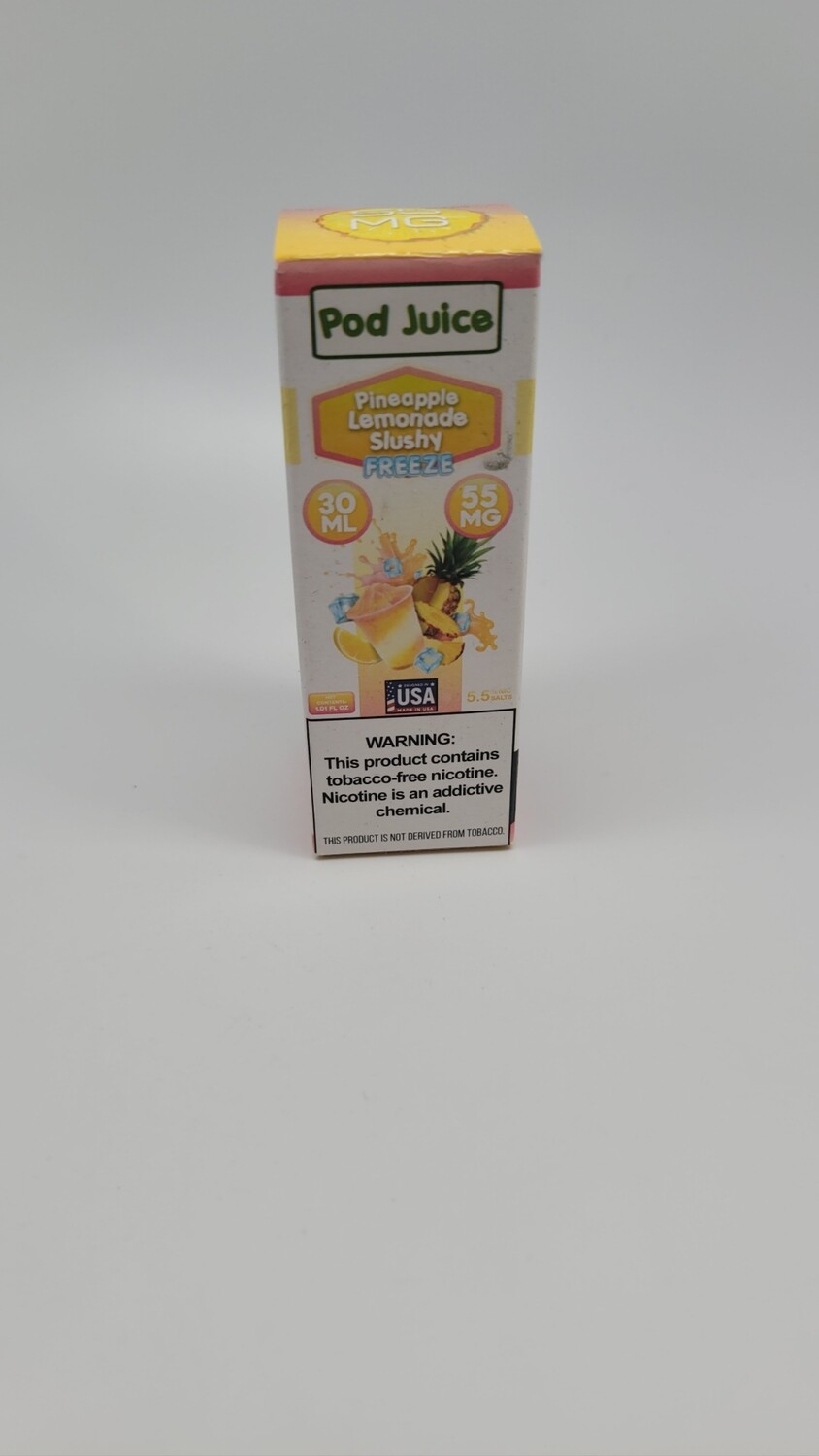Pod Juice Salt 30ml Pineapple Lemonade Slushy Freeze