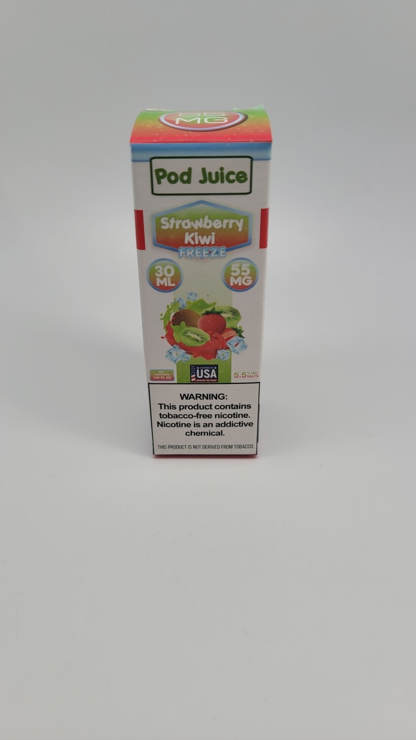 Pod Juice Salt 30ml Strawberry Kiwi Freeze