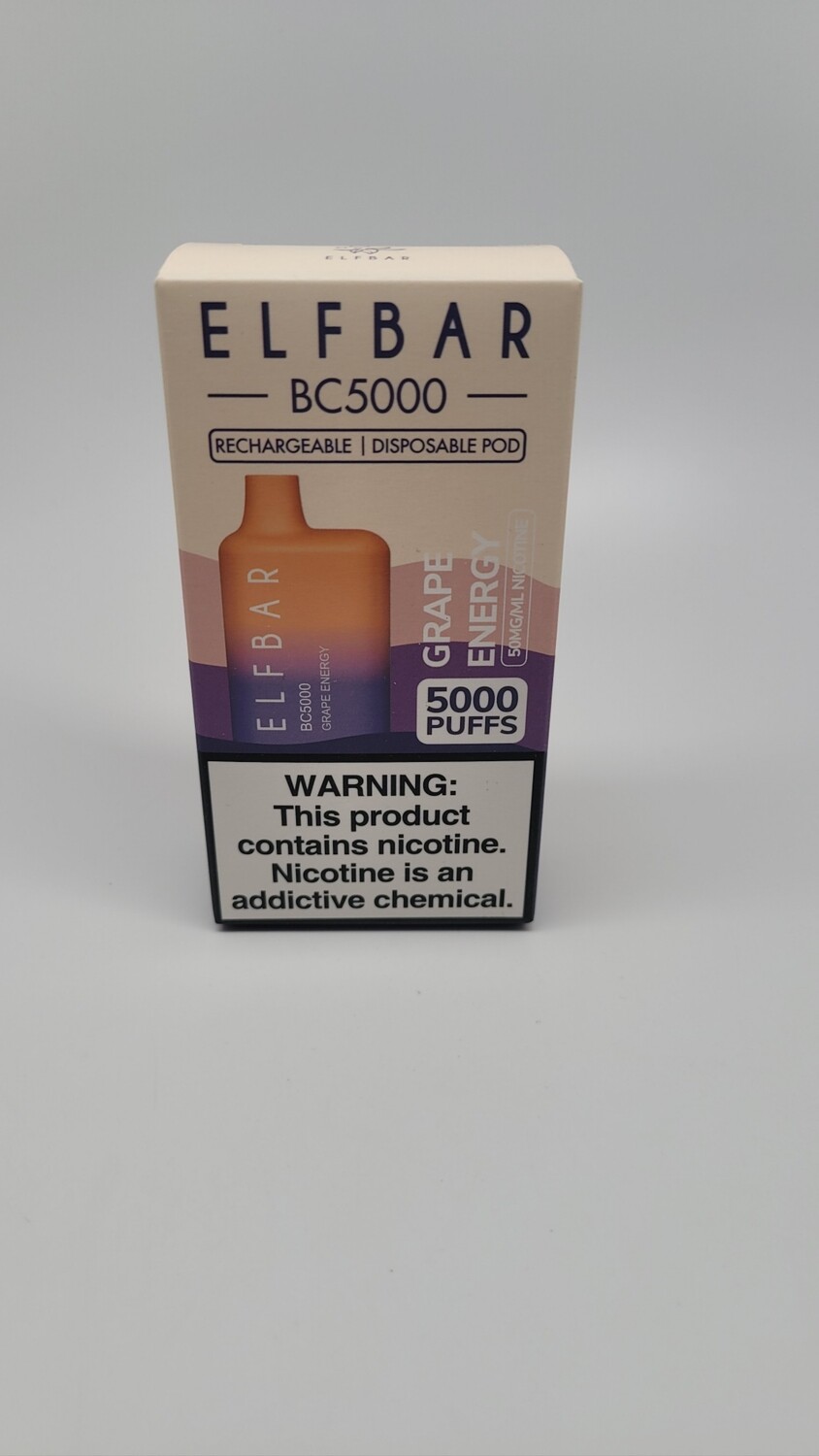 ElfBar BC5000 Disposable Grape Energy
