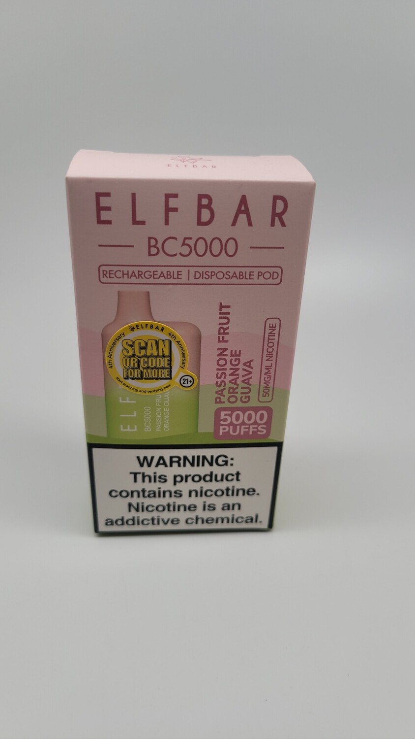 ElfBar BC5000 Disposable Passion Fruit Orange Guava