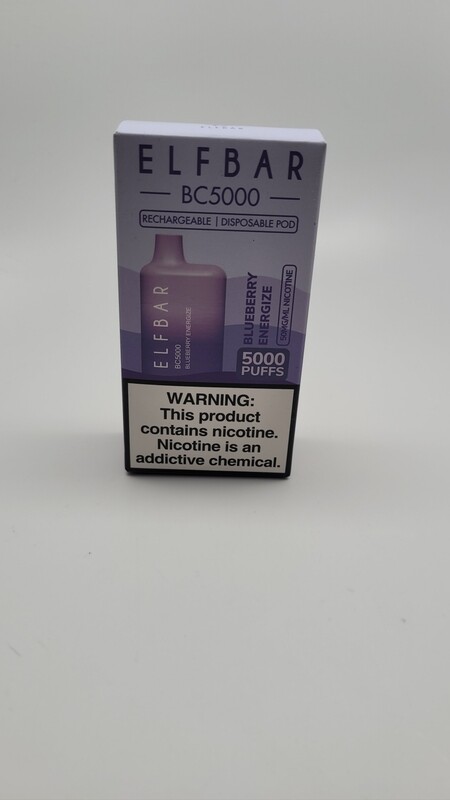 ElfBar BC5000 Disposable Blueberry Energize (no exchanges or returns on sale products)