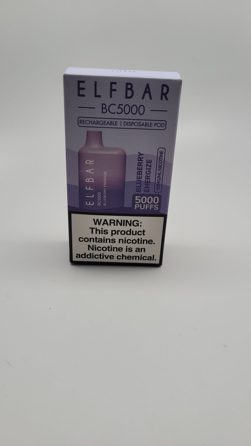 ElfBar BC5000 Disposable Blueberry Energize