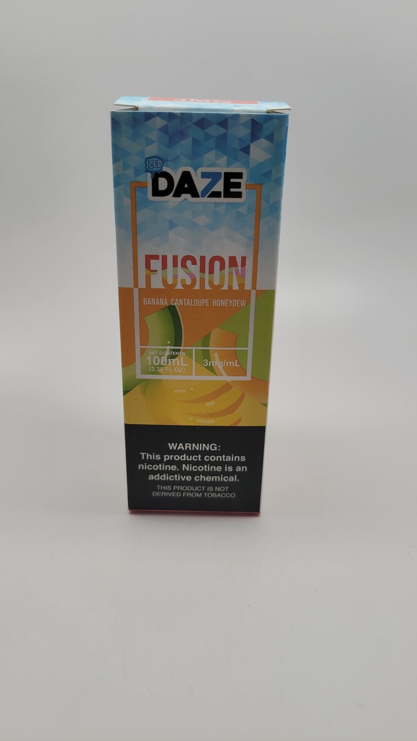 Daze Fusion 100ml Banana Cantaloupe Honeydew  iced