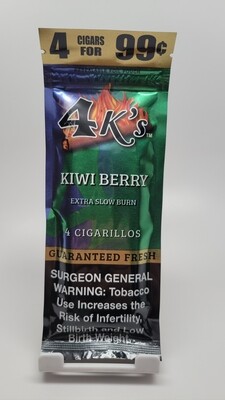 4 k's Cigarillos 4pack Kiwi Berry 