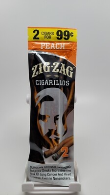 Zig Zag Cigarillos 2pack Peach