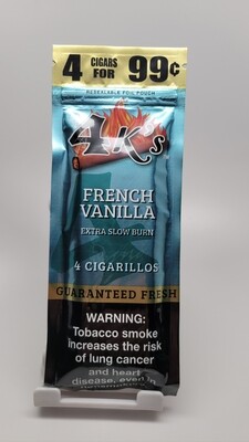 4 k's Cigarillos 4pack French Vanilla 