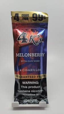 4 k's Cigarillos 4pack Melonberry