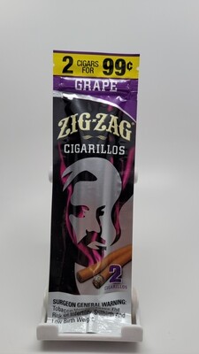 Zig Zag Cigarillos 2pack Grape