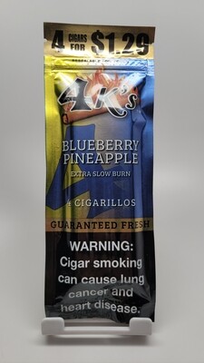 4 k's Cigarillos 4pack Blueberry Pineapple 