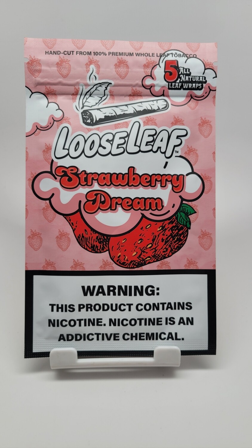 Loose Leaf 5pk wraps Strawberry Dream
