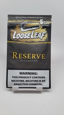 Loose Leaf 5pk wraps Reserve Black Edition