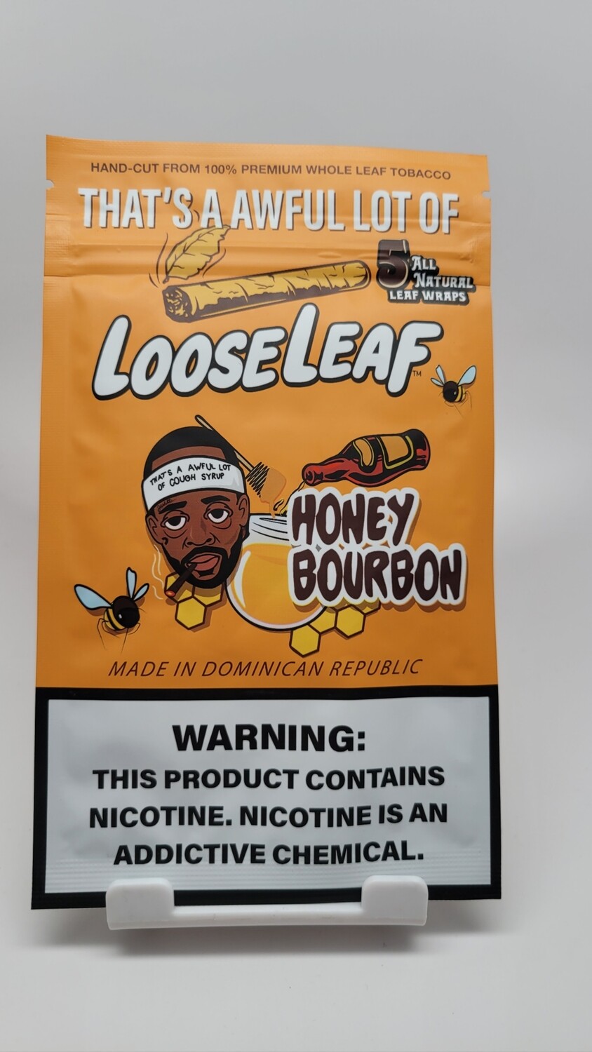 Loose Leaf 5pk wraps Honey Bourbon