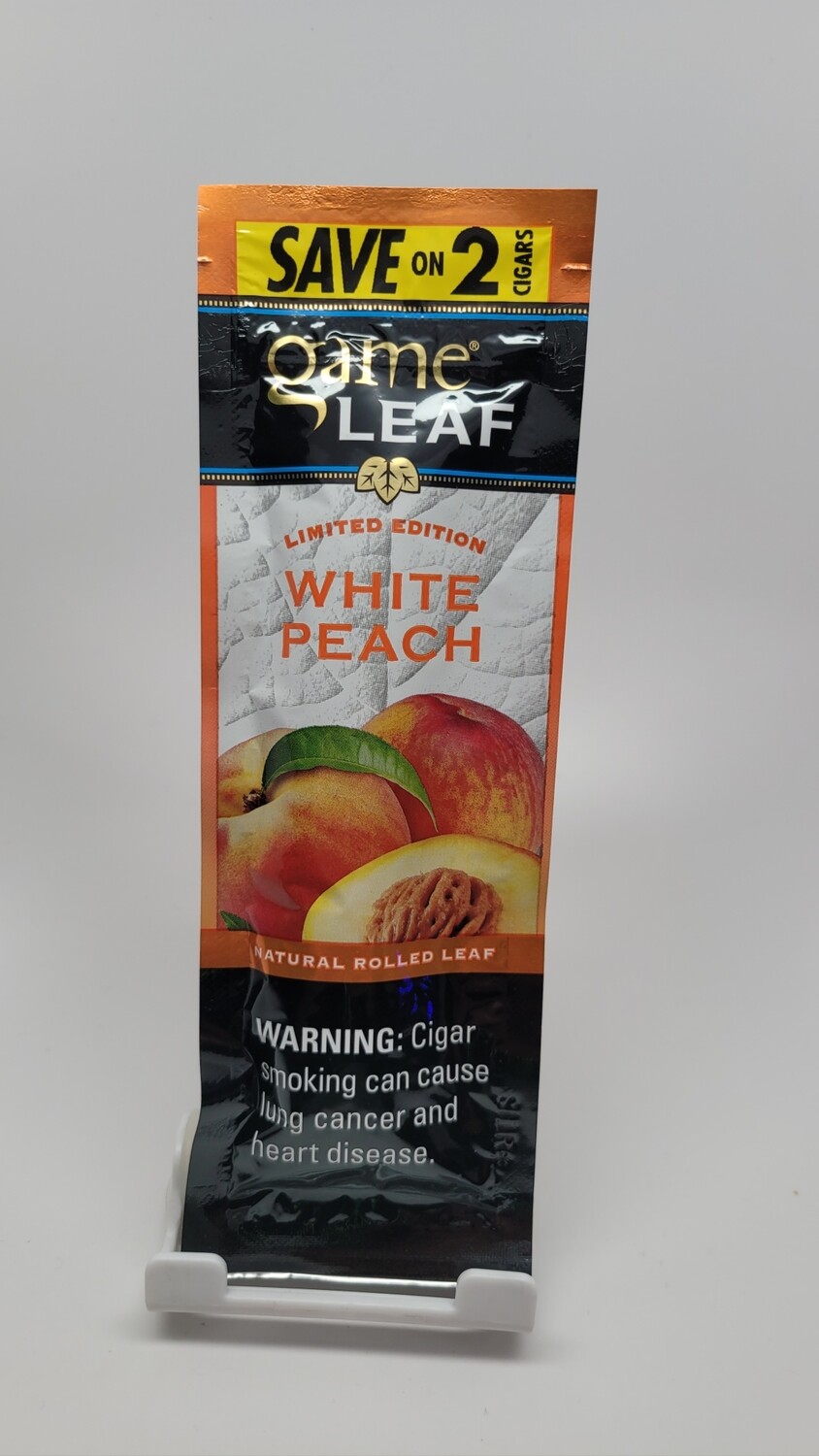 Game Leaf 2 natural rolled leaf White Peach