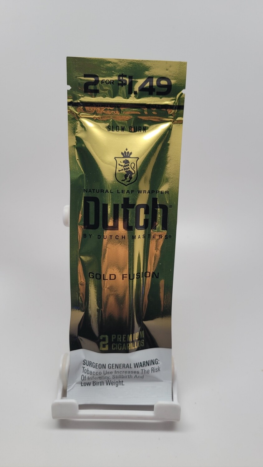Dutch 2 premium cigarillos Gold Fusion 