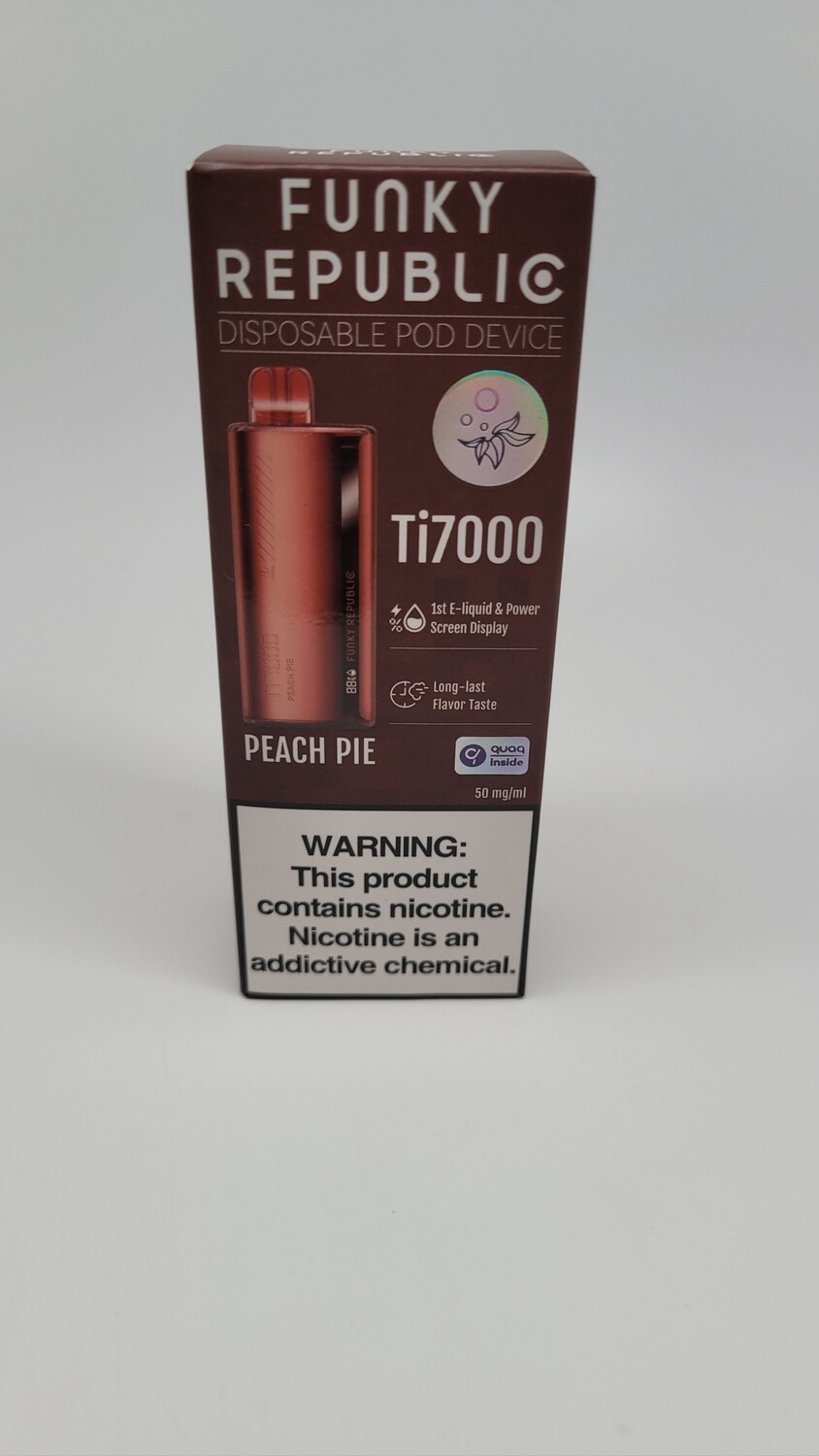 Funky Republic Ti7000 Disposable Peach Pie