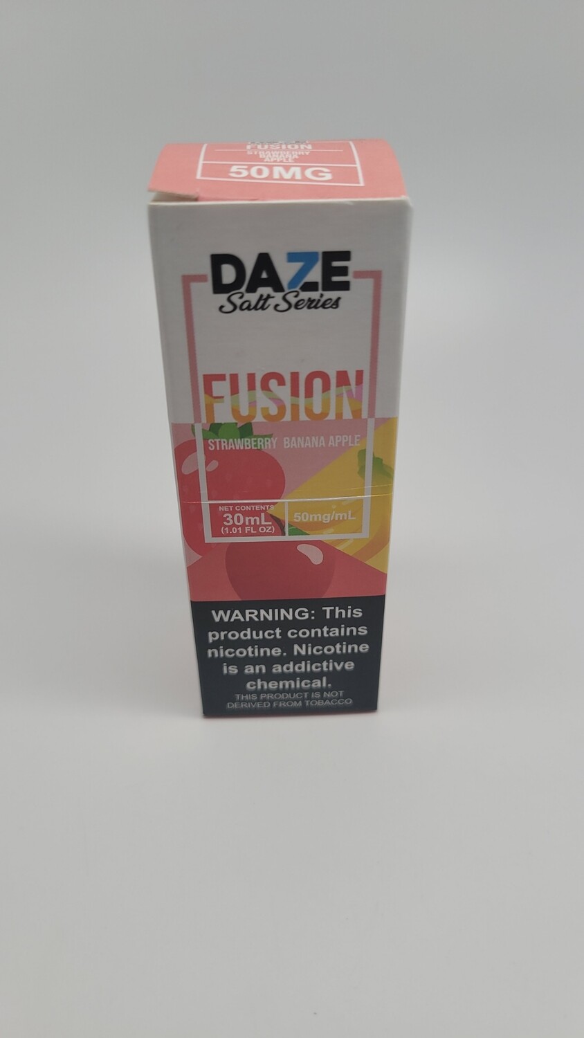 Daze salts Fusion  Strawberry Banana Apple