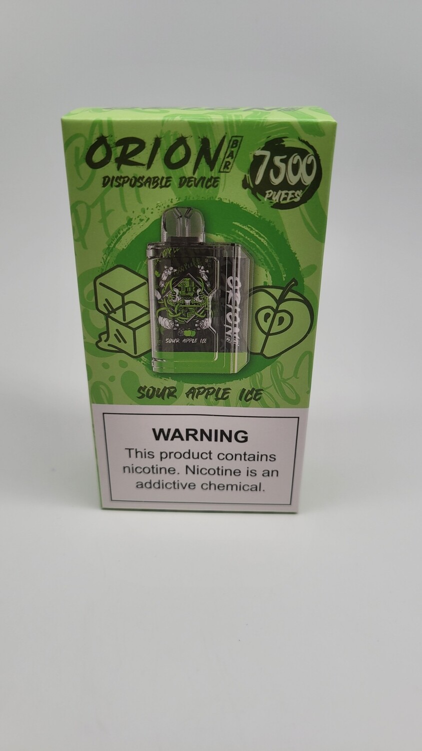 Orion Bar Disposable 7500puff Sour Apple Ice