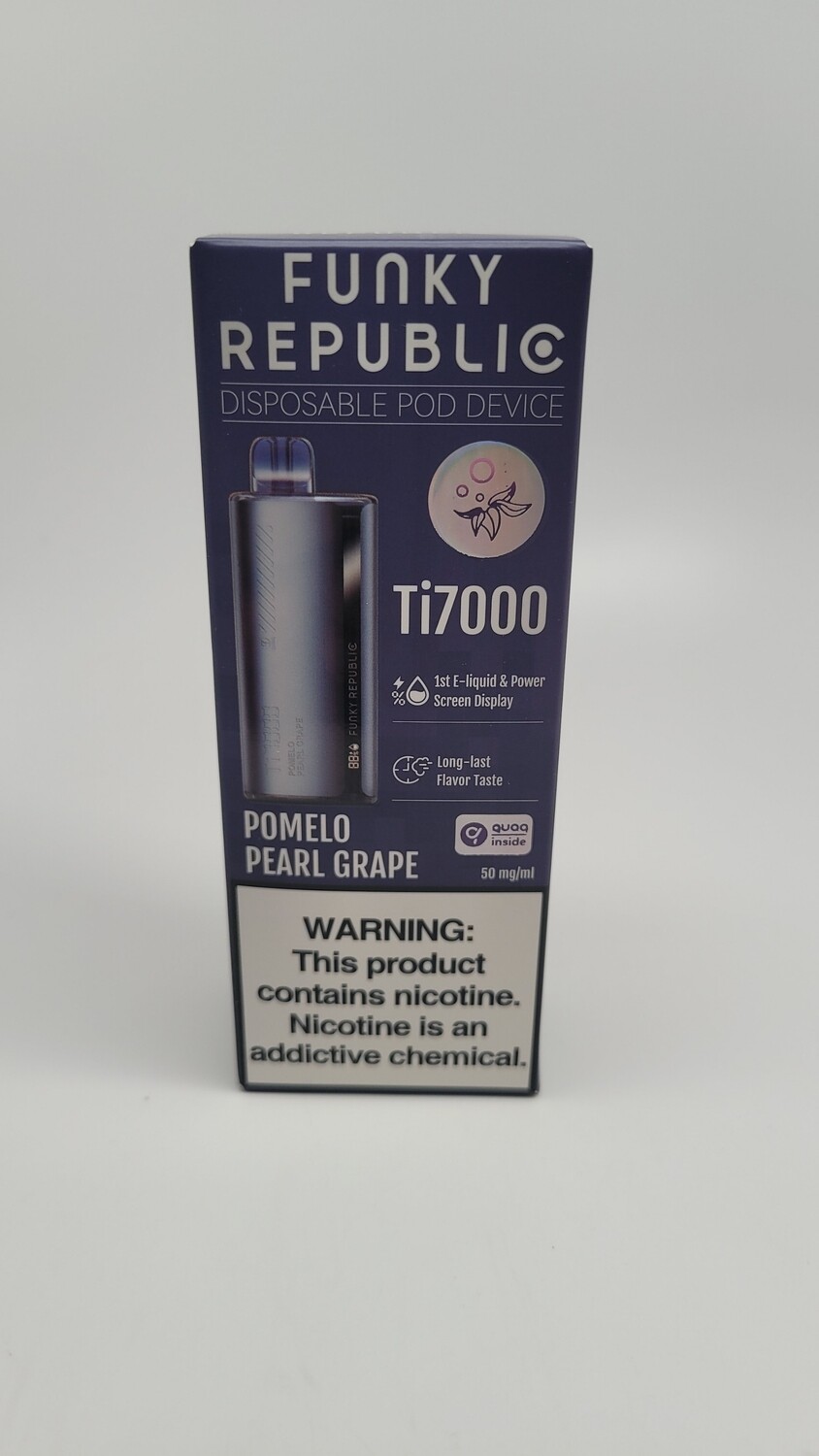 Funky Republic Ti7000 Disposable Pomelo Pearl Grape