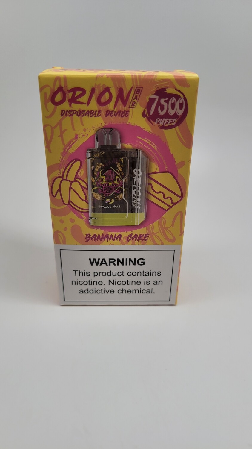 Orion Bar Disposable 7500puff Banana Cake