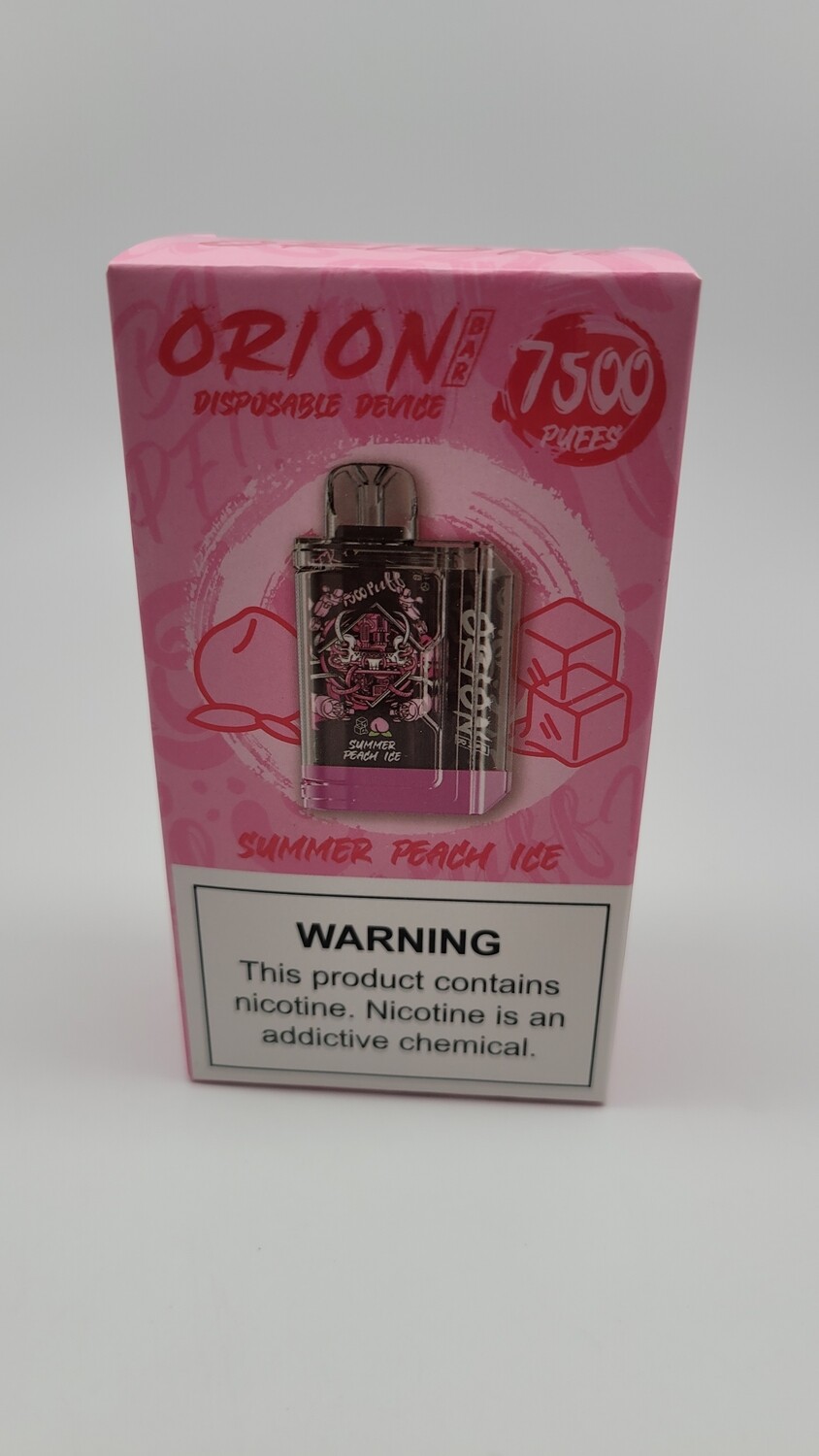 Orion Bar Disposable 7500puff Summer Peach Ice