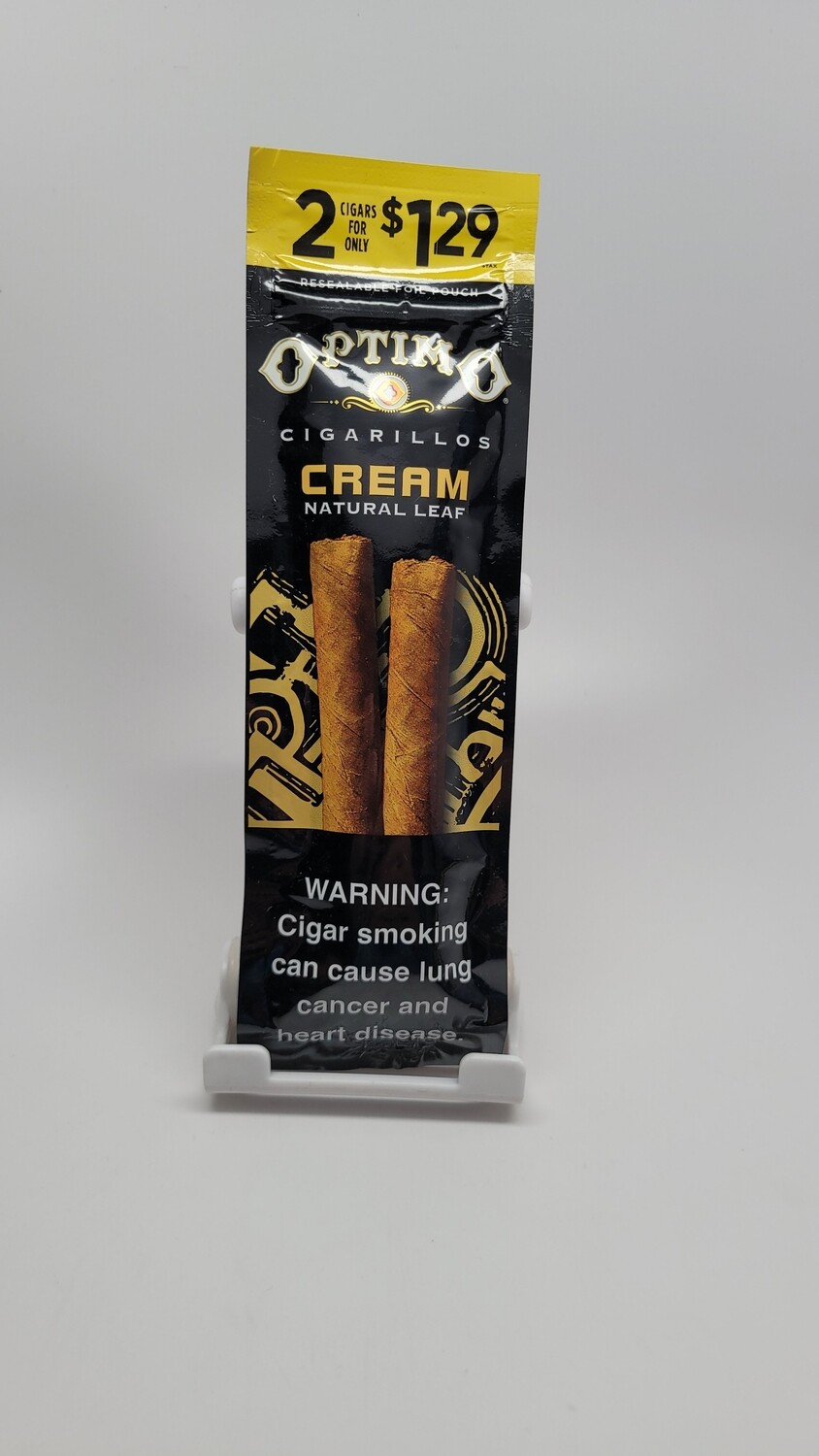 Optimo Cigarillos Cream Natural Leaf 2pk