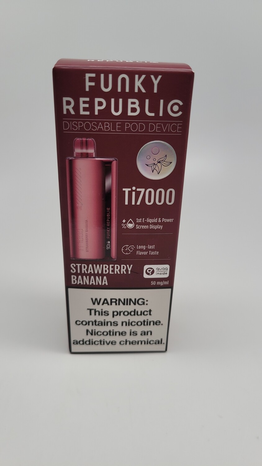 Funky Republic Ti7000 Disposable Strawberry Banana
