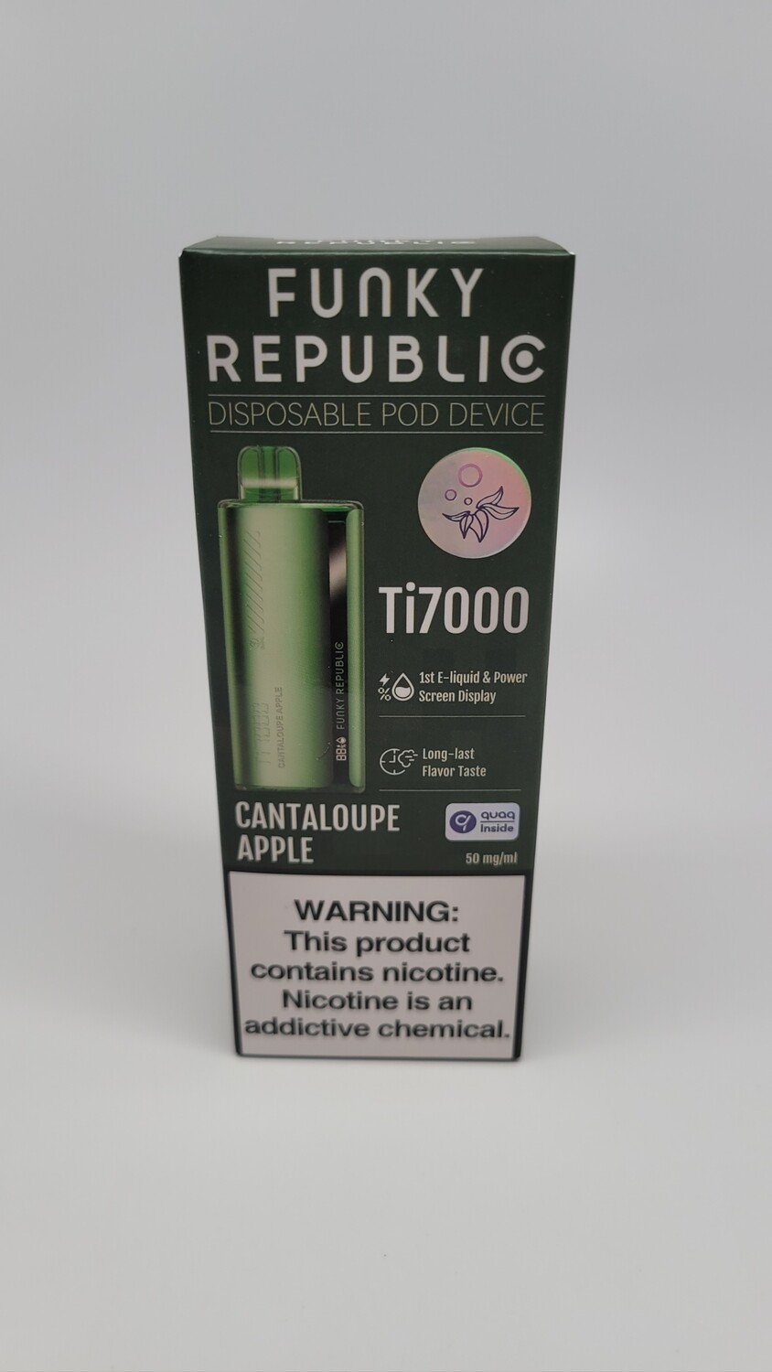 Funky Republic Ti7000 Disposable Cantaloupe Apple