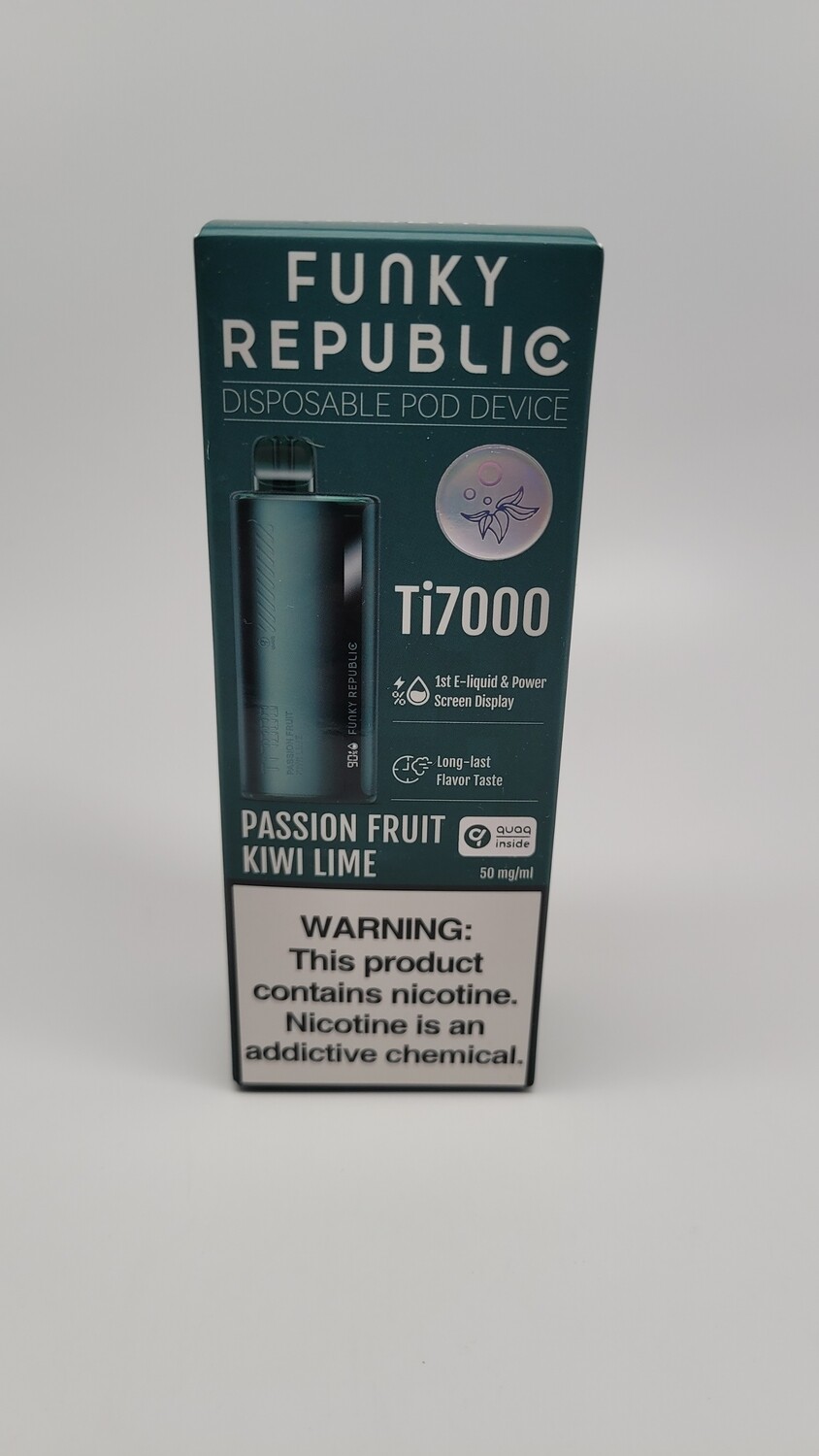 Funky Republic Ti7000 Disposable Passionfruit Kiwi Lime