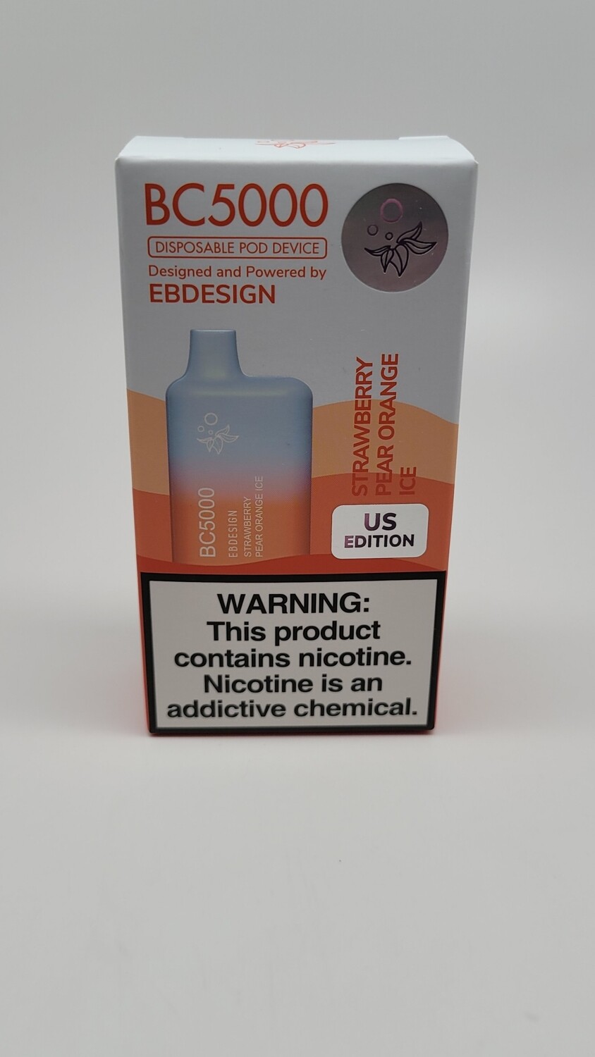 ElfBar BC5000 Disposable Strawberry Pear Orange Ice