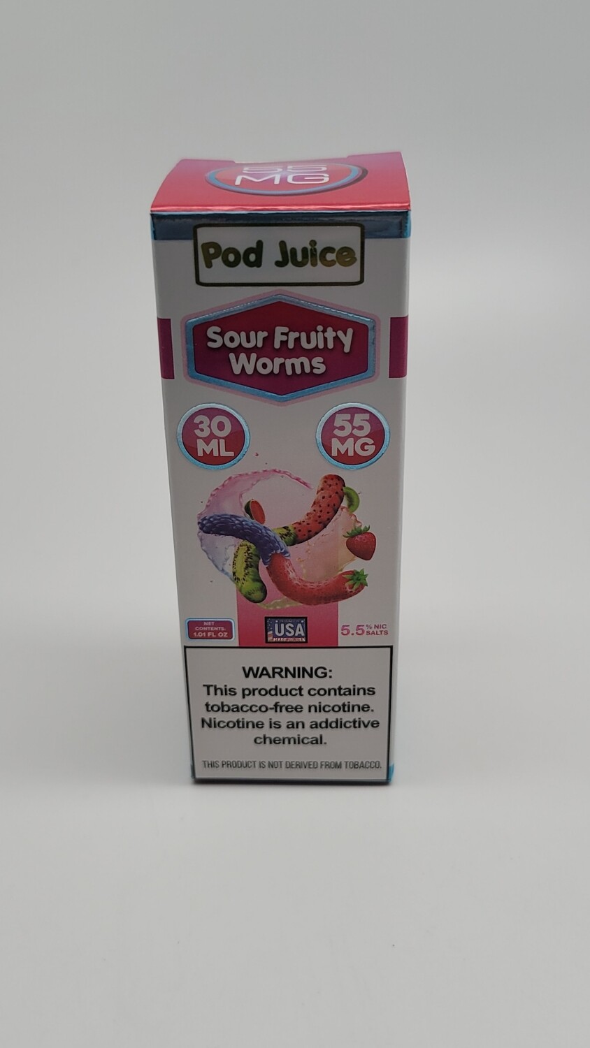Pod Juice Salt 30ml Sour Fruity Worms