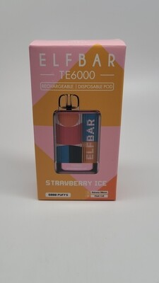 ElfBar TE6000 Disposable Strawberry Ice