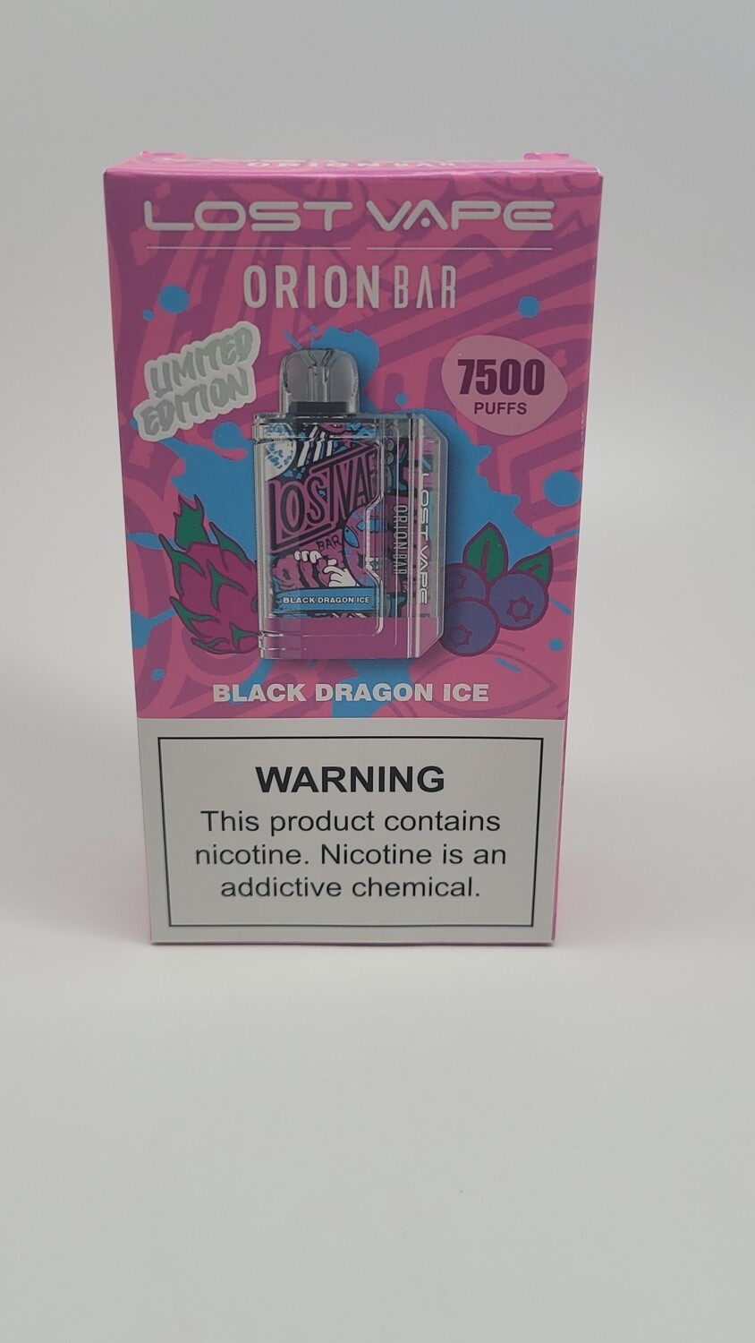 Orion Bar Disposable 7500puff Black Dragon Ice