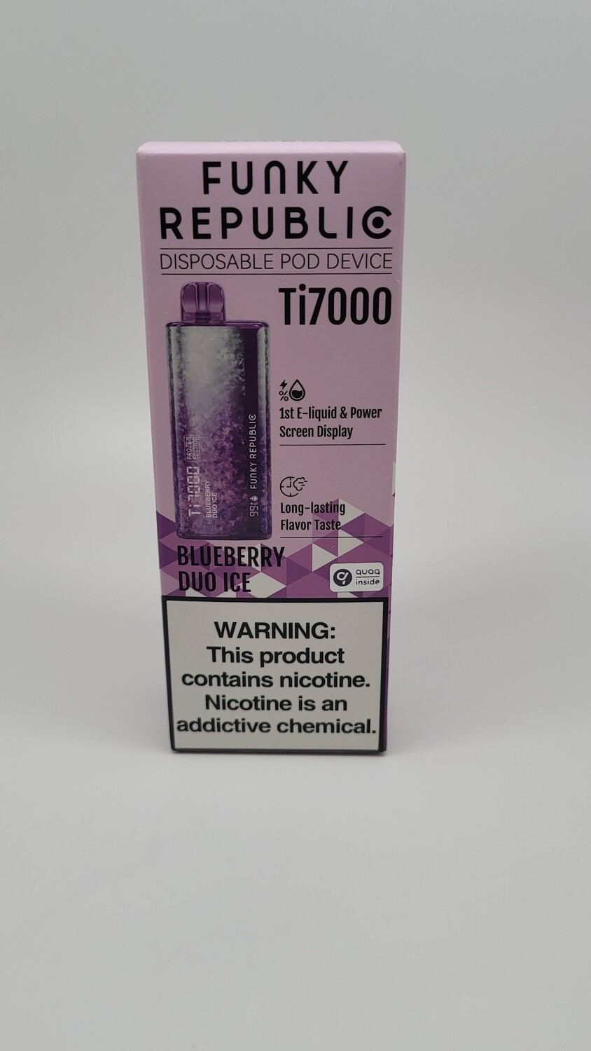 Funky Republic Ti7000 Disposable Blueberry Duo Ice