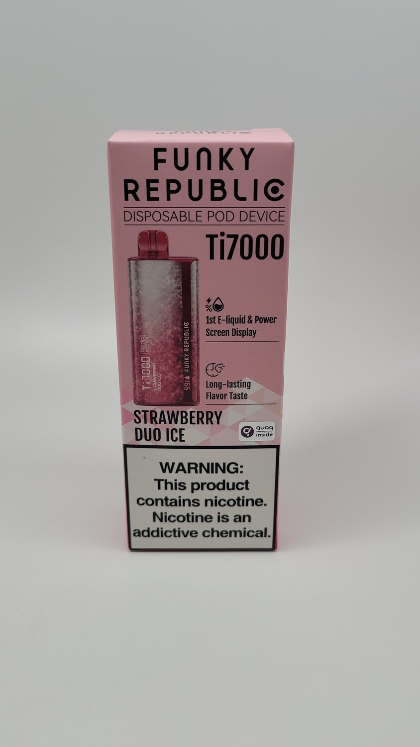 Funky Republic Ti7000 Disposable Strawberry Duo Ice