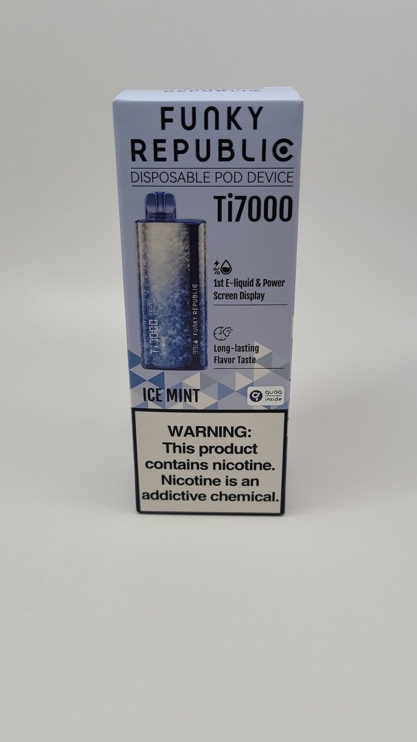 Funky Republic Ti7000 Disposable Ice Mint