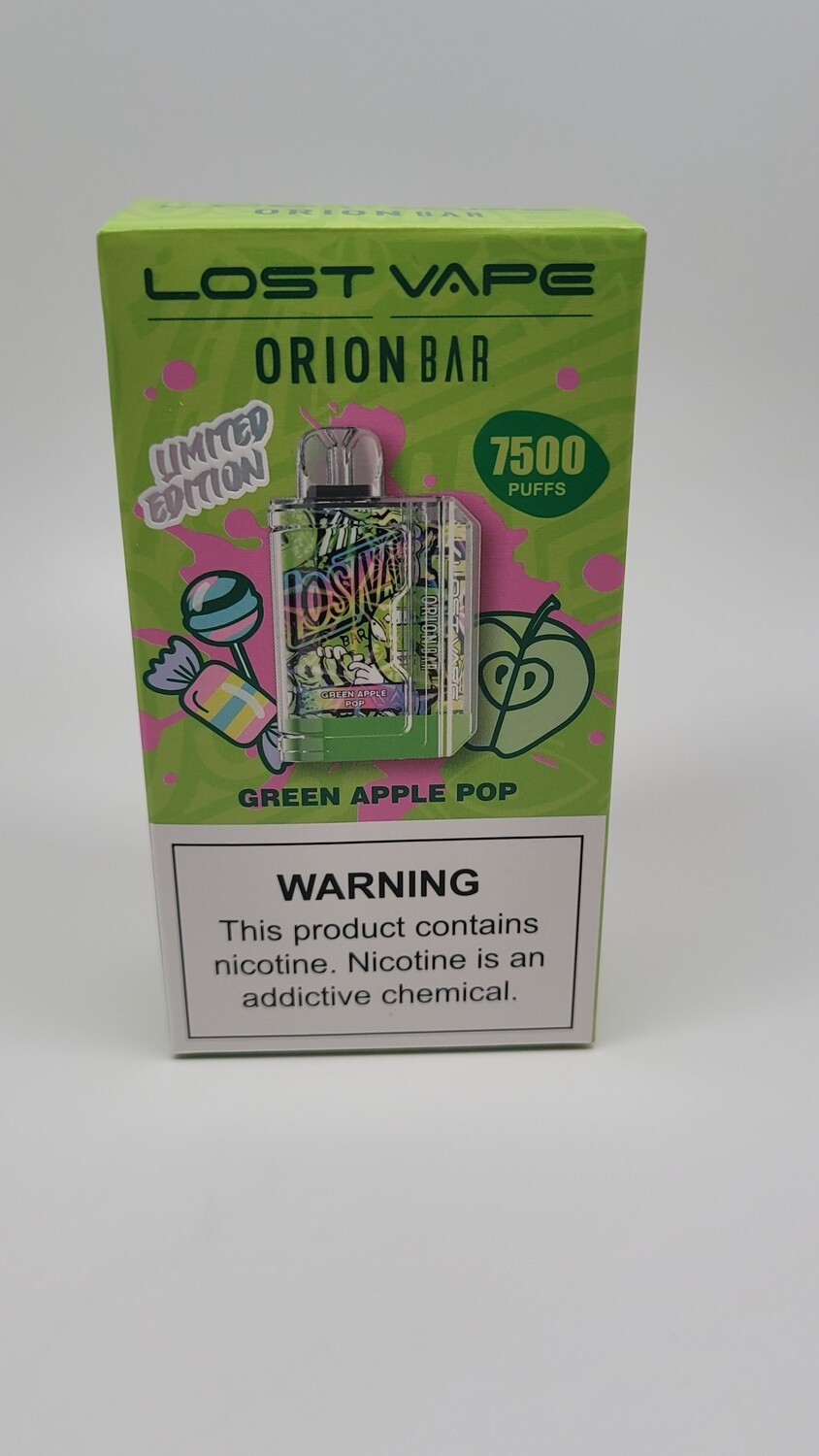 Orion Bar Disposable 7500puff Green Apple Pop