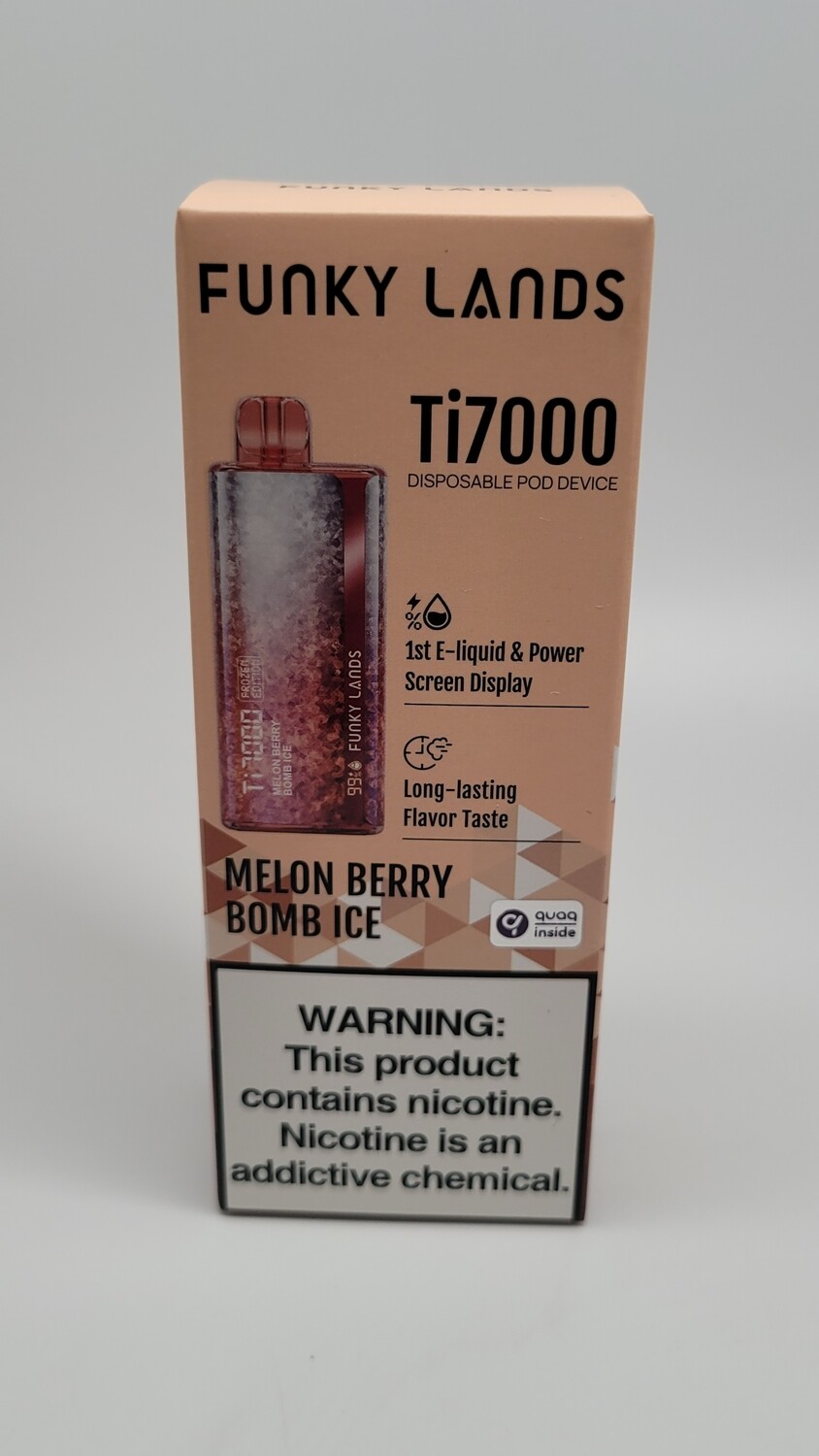 Funky Republic Ti7000 Disposable Melon Berry Bomb Ice