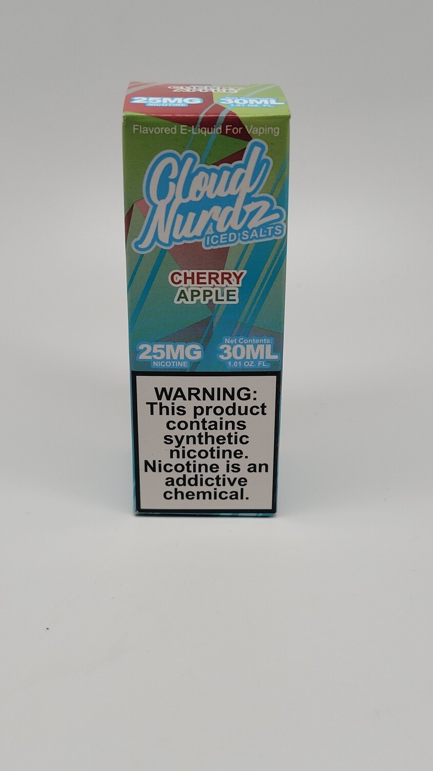 Cloud Nurdz salts  Iced Cherry Apple