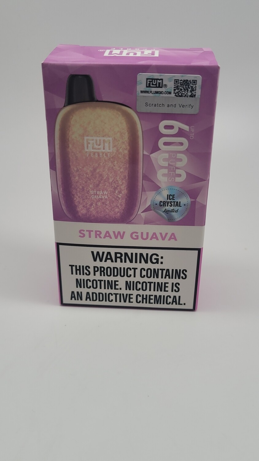 Flum Pebble Straw Guava 